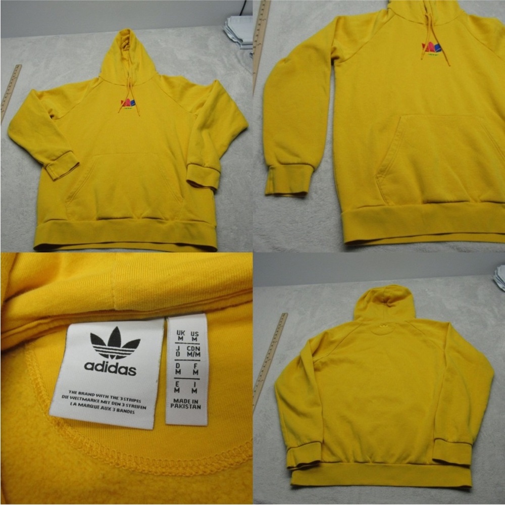 Adidas Bright Yellow Men's Medium Hoodie